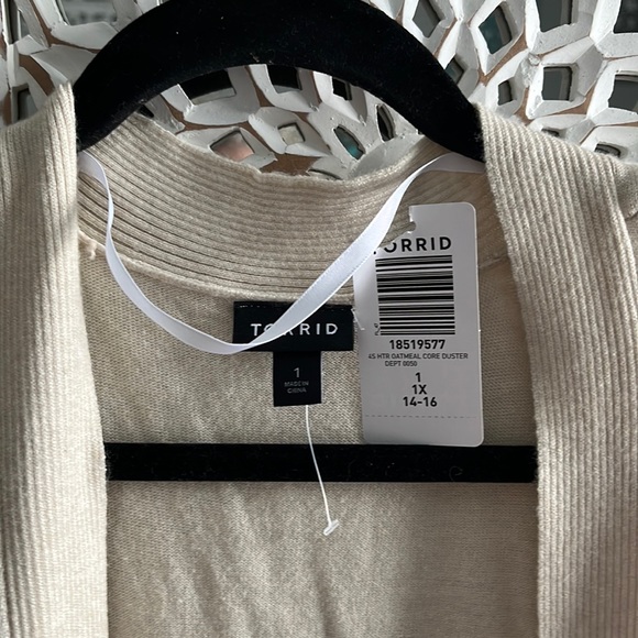 torrid sz 1X duster cardigan - Picture 6 of 9